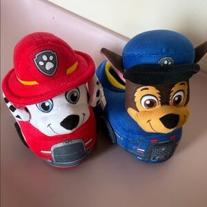 Paw Patrol Plush Character Slippers - Red & Blue